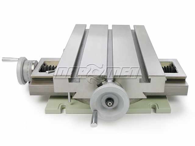 Stół krzyżowy, współrzędnościowy z podstawą obrotową MG-2C - 444 x 254 MM