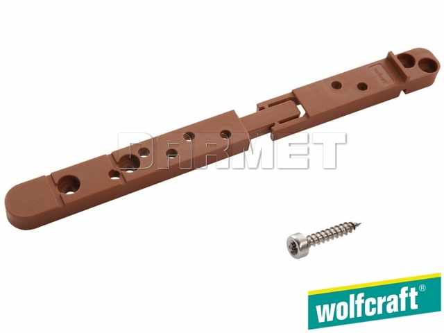 Zestaw uzupełniający „ukryte połączenia wkrętami”, łączniki - 20 sztuk - WOLFCRAFT WF6972000
