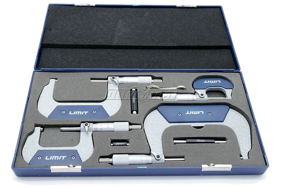 Zestaw mikrometrów zewnętrznych 0 - 100 mm MMA | 4 szt. - Limit 272370503