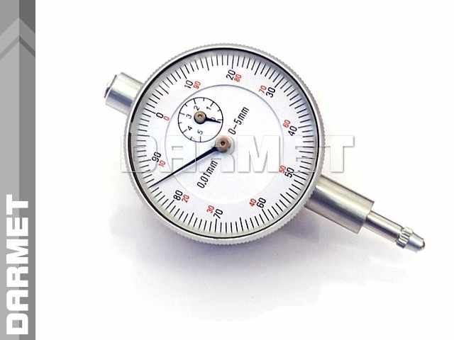 Czujnik zegarowy | zakres 0 - 5 mm / 0,01 mm - DARMET 512-041