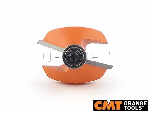 Frez do fazowania i ukosowania 45° do drewna z łożyskiem dolnym | 45 x 18 x 8 mm - CMT (936.420.11)