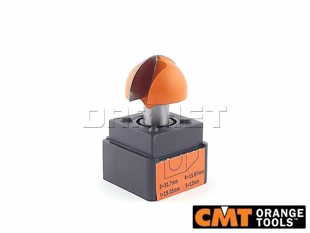 Frez do korytek i czasz R16 do drewna | 31,7 x 18,5 x 12 mm - CMT (914.817.11)