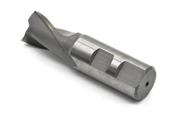 Frez trzpieniowy do metalu 24 mm | 2-ostrzowy | do rowków na wpusty | krótki walcowo-czołowy | chwyt walcowy DIN 327-D K HSS - FENES 0641-552-200-325