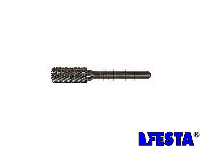 Pilnik obrotowy walcowo-czołowy ZYA | frez do metalu | 12MM x 25MM  | chwyt 6MM | długość 69MM - FESTA Standard