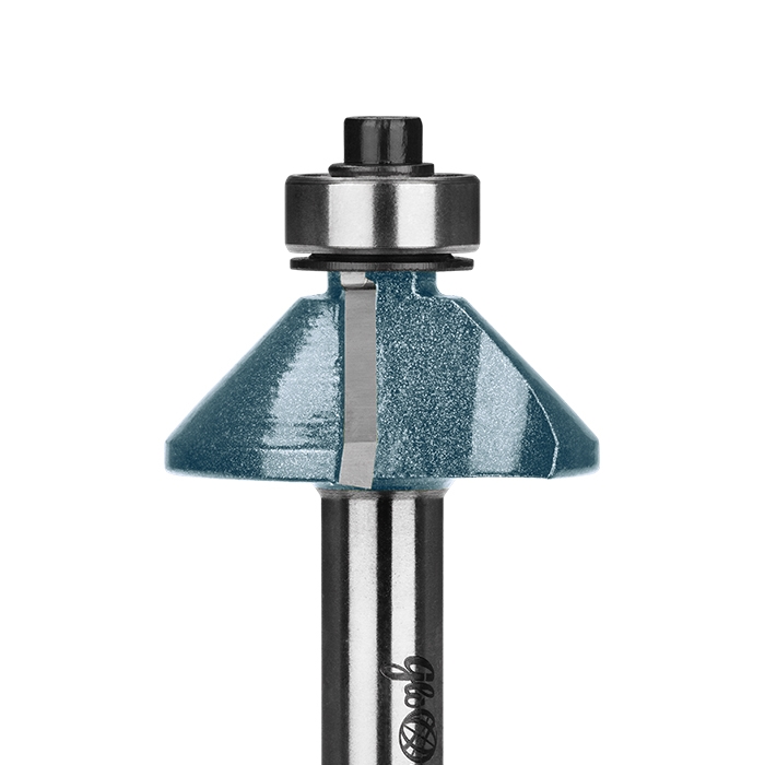 Frez trzpieniowy do drewna fazujący | Z łożyskiem dolnym | Śr. robocza 31 mm | Dł. robocza 12,7 mm - GLOBUS (FT506-0008-0001)