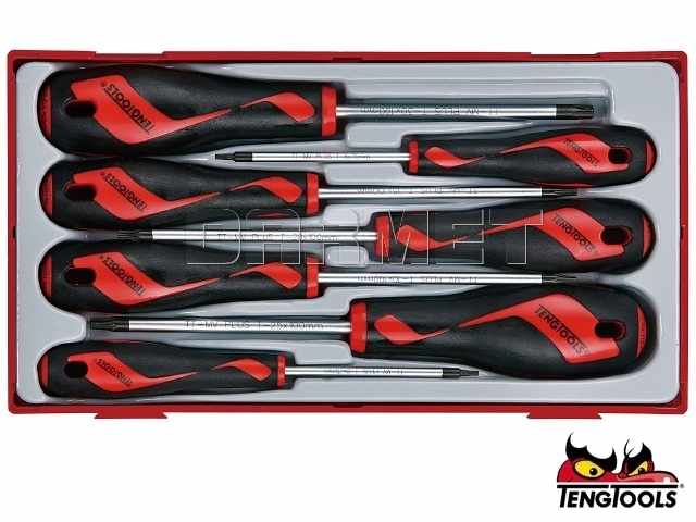 Zestaw wkrętaków TX oraz TPX, TT917TXN - 7 szt. - TENGTOOLS 17441-0100