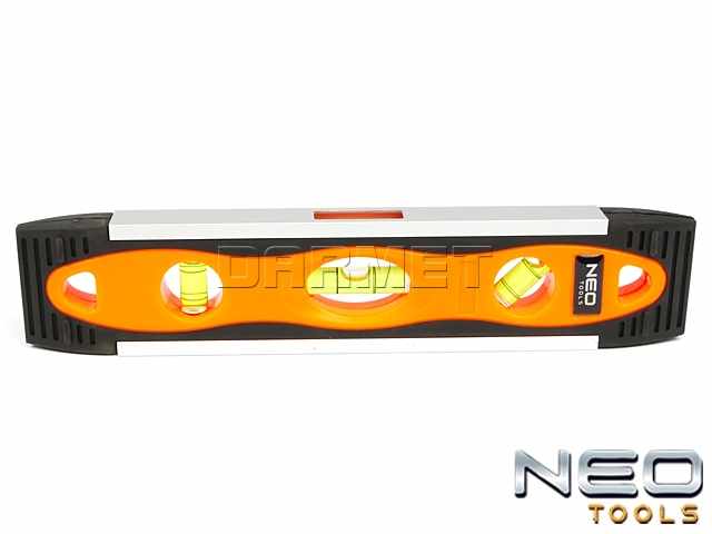 Poziomica Torpedo z magnetyczną podstawą | długość 23 cm - NEO TOOLS (71-000)