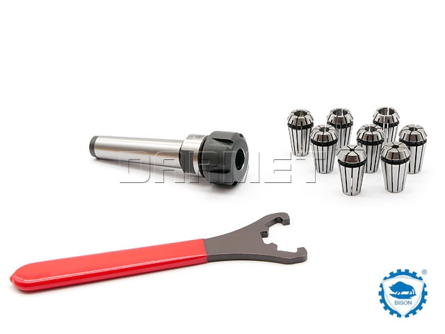 Oprawka zaciskowa do tulejek ER16 x 8 szt. - Morse MK2 - komplet | Typ 7711 - ZM KOLNO 0642-177-112-004