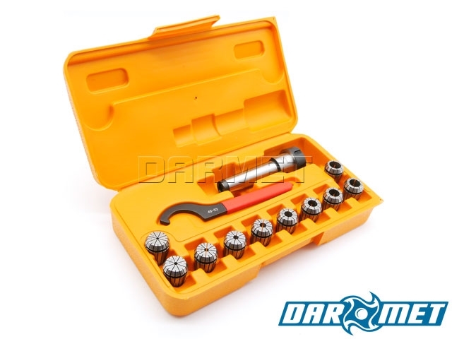 Oprawka zaciskowa do tulejek ER25 x 10 szt. - Morse MK3 - Komplet (DM-076)