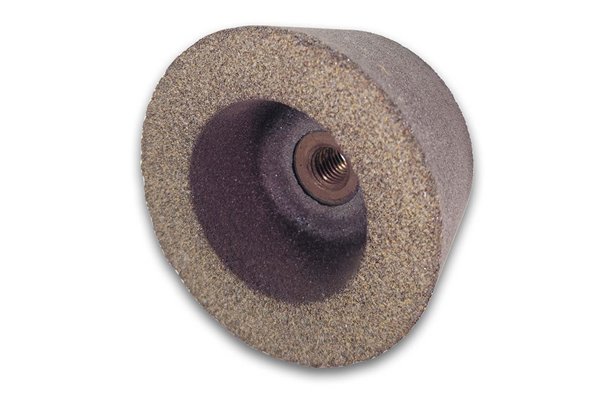 Ściernica garnkowa stożkowa z wkładką gwintowaną  typ 1114 - 100/80 mm × 50 mm × M14 - W20E20K45 - 98C46Q5B630 - ANDRE 130063