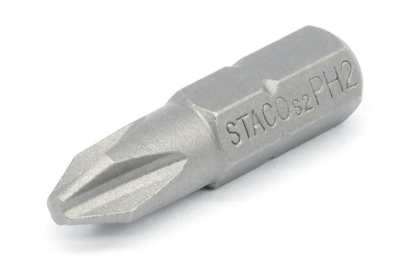 Bit udarowy PH2, 1/4" x 25 mm, 10 szt. - STACO (20872)