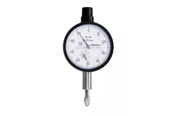 Czujnik zegarowy analogowy typ ANSI/AGD, 5 mm, podziałka 0,01 mm, płaski tył - MIT_1044AB-01