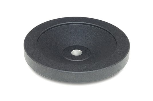 Koło ręczne pełne z aluminium GN 323-100-B10-A | bez rękojeści obrotowej | bez rowka wpustowego GN 323-B - ELESA+GANTER