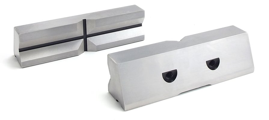 Wkładki szczękowe pryzmowe 100MM (komplet) do imadeł precyzyjnych FPZ