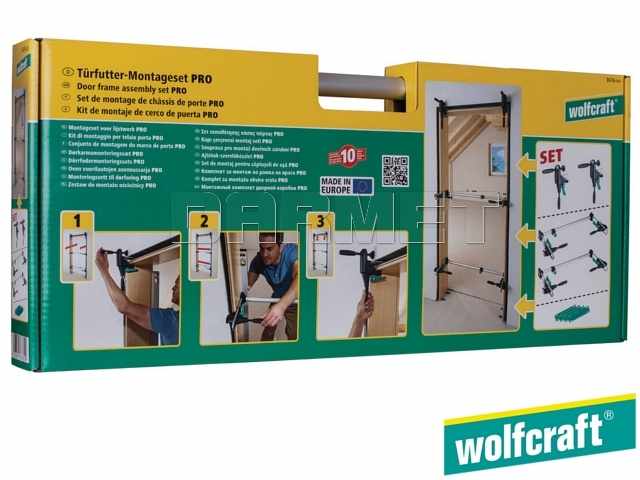 Rozpórki do montażu drzwi o szerokości 60 - 100 cm | zestaw - WOLFCRAFT WF3676000
