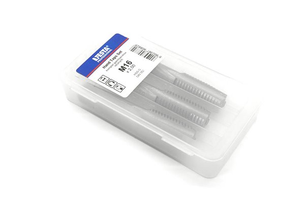Gwintownik ręczny do gwintu metrycznego zwykłego, komplet 3 szt. (RM ≤ 600), DIN 352/3, HSS-G - M16 - FENES 458829