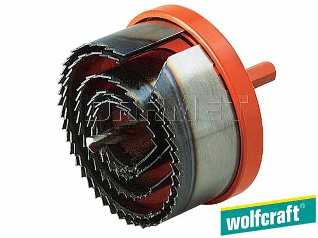 Otwornica "Profi" z szybkowymiennymi wkładami, średnice: 28, 35, 50, 68, 75 mm - WOLFCRAFT WF2220000