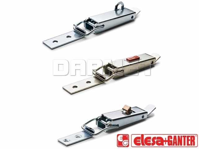 Zapięcie z zapinką pod kłódkę TLAL.SST-23/140.5+R ze stali nierdzewnej - ELESA+GANTER
