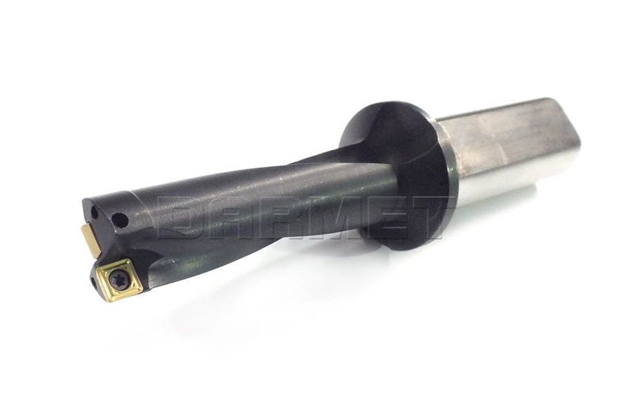 Wiertło składane 14 mm 3xD na płytki wieloostrzowe SOLT | chwyt walcowy 20 mm | chłodzenie wewnętrzne - PAFANA (SD-14-3D-W20-SOLT05)