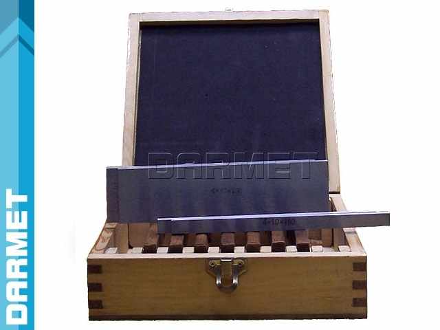 Bloczki równoległościenne | podkładki frezarskie 160 x 4 mm | zestaw 9 par |  PF 160/4 - 10/42x9 PB151-2