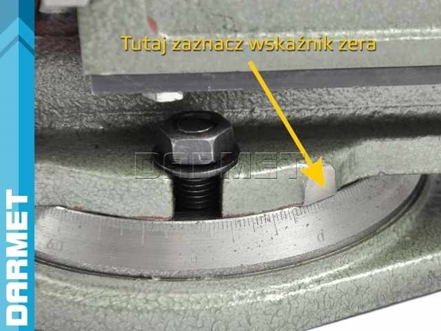 Imadło maszynowe obrotowe 200 mm do frezarki- FQ 200/160