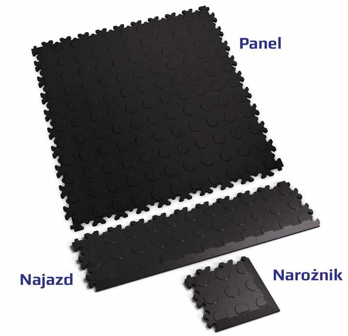 Podłoga Fortelock Industry 2040 - wzór monety (Coins ECO Black)