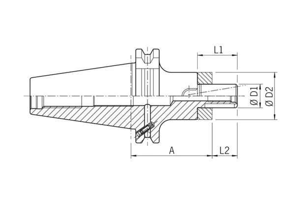 Trzpień frezarski uniwersalny 22 - 55 mm | 15000 RPM | ISO 7388-1 | DIN 69871 SK40 - HAIMER 40.340.22