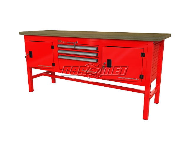 STÓŁ WARSZTATOWY Z SZAFKAMI - 1920x600 mm - FAST SERVICE (P-3-121-01)