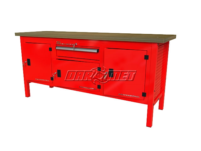 STÓŁ WARSZTATOWY Z SZAFKAMI - 1920x600 mm - FAST SERVICE (P-3-178-01)