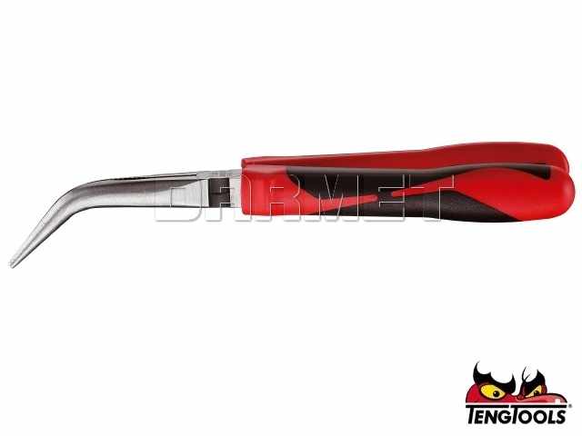 Szczypce płaskie z cięciem bocznym odgięte MB463-8T, długość: 200MM, zakres cięcia do: 2,8MM - TENGTOOLS (10979-0105)