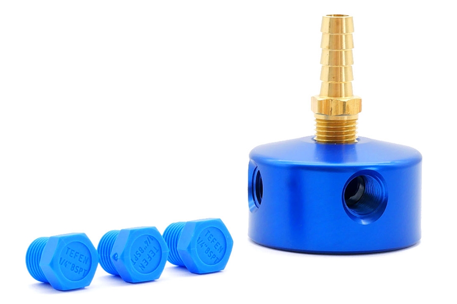 BAZA MAGNETYCZNA Z KRUĆCEM DO WĘŻA I 5 OTWORAMI 1/4″ - LOC-LINE (40400)