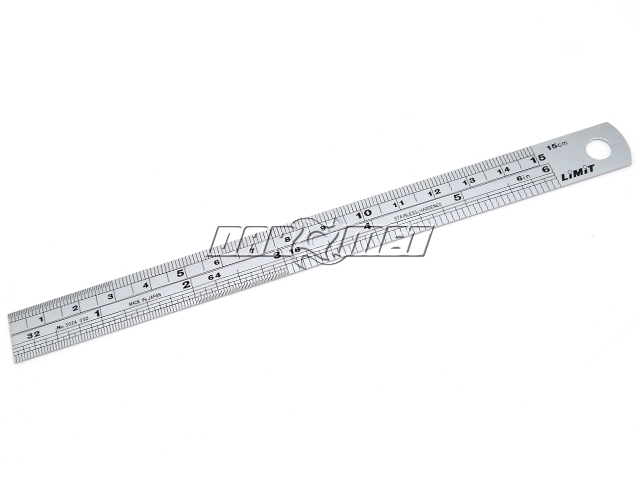 Przymiar kreskowy stalowy, bezodbłyskowy 300 mm | 25x1 mm - Limit 84270206