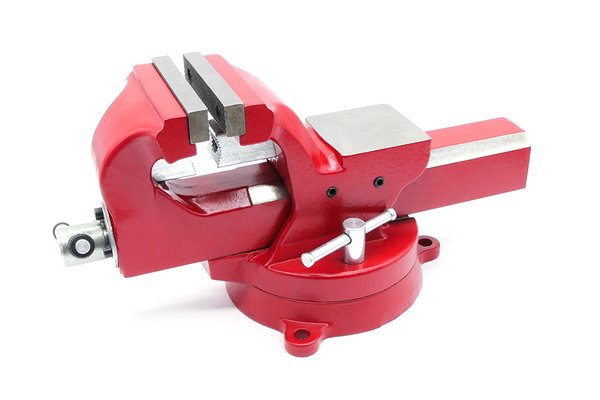 Imadło ślusarskie | szczęki ząbkowane 100 mm | z podstawą obrotową 360° - FORWARD FSV04