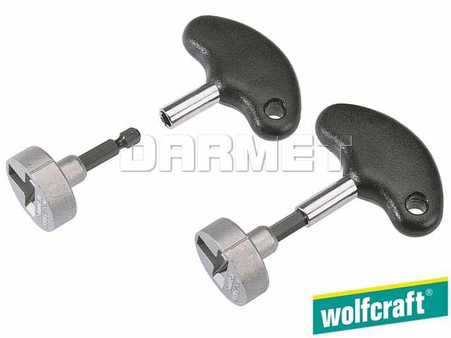 Wkrętak do haków i do końcówek, gniazdo sześciokątne: 1/4", długość: 104 mm - WOLFCRAFT WF2419000