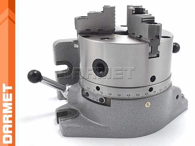 Podzielnica do frezarki 160 mm z uchwytem 3-szczękowym - F2-6 (DM-2736)