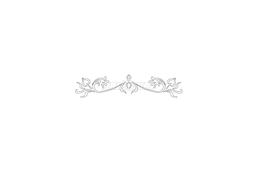 Szablon do rzeźbienia w drewnie | 530 x 110 mm | 3 sztuki | CMT (RCS-405)