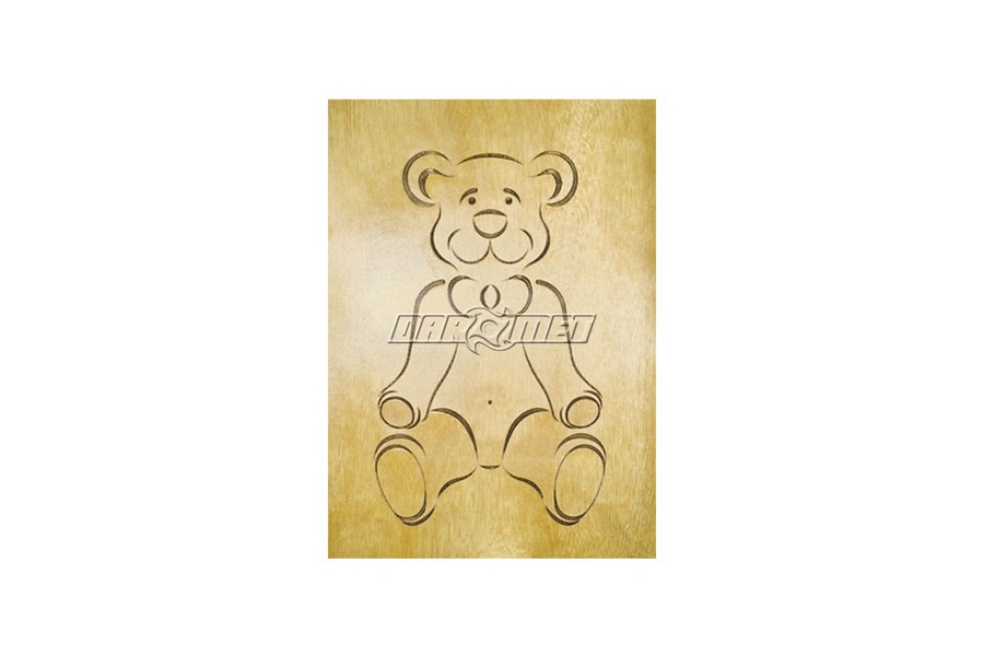 Szablon do rzeźbienia w drewnie | miś |394 x 203 mm | 3 szablony |  CMT (RCS-906)