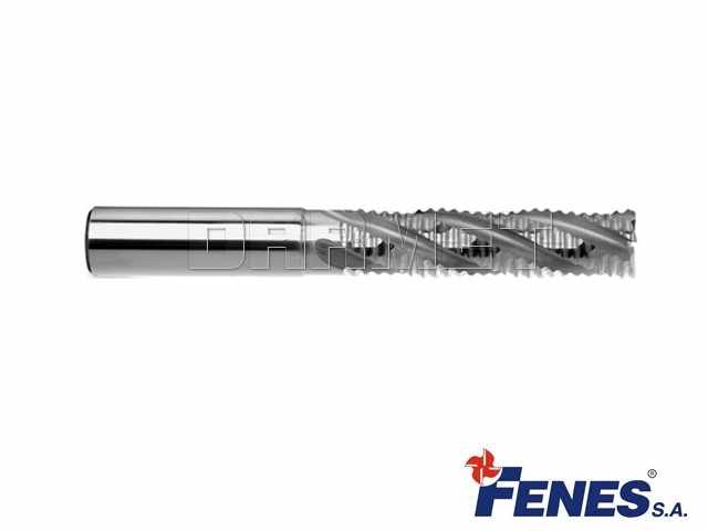 Frez trzpieniowy do obróbki zgrubnej 11 mm | 4-ostrzowy | długi walcowo-czołowy | chwyt walcowy DIN844-A L-M-NR HSS-E - FENES 0641-512-114-610