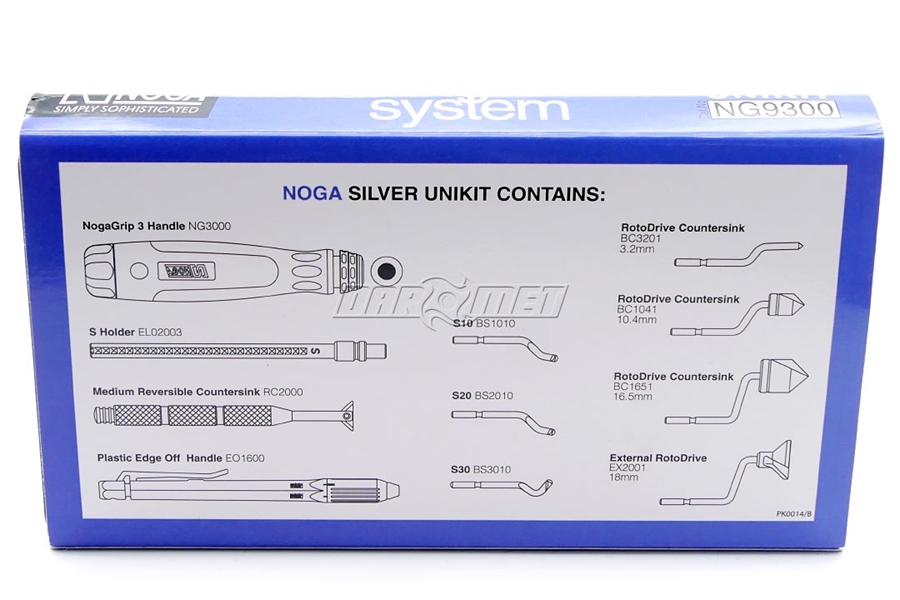 Zestaw gratowników SILVER UNIKIT - NOGA NG9300