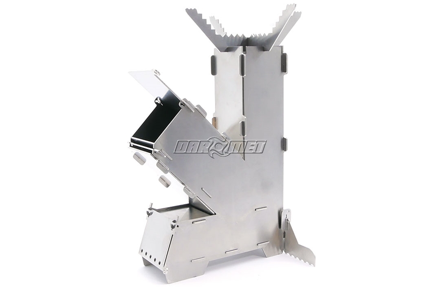 Mini piecyk kominek rakietowy survivalowy | kuchenka turystyczna do bushcraftu | z pokrowcem - DARMET