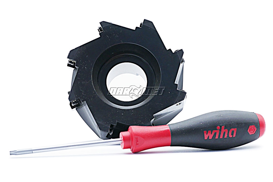 Frez składany nasadzany 100 mm walcowo-czołowy | 8-ostrzowy - R610.22-100 - PAFANA