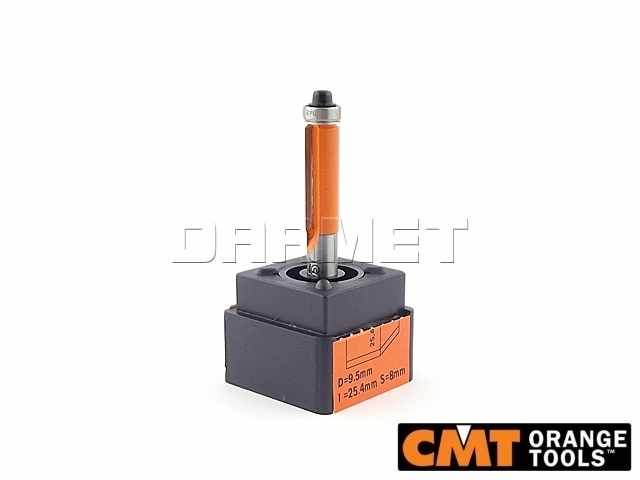 Frez prosty do drewna z łożyskiem dolnym | 9,5 x 25,4 x 8 mm - CMT (906.095.11)