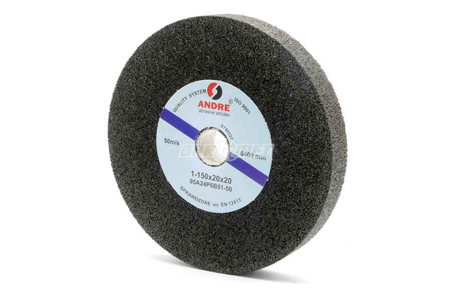 Kamień szlifierski 150 x 20 x 20 mm | ściernica płaska | typ 1 | 5A24P6B51 - ANDRE 110133