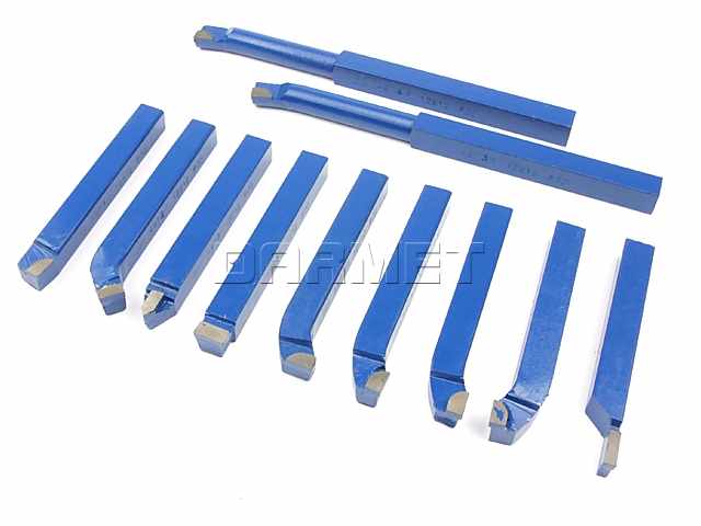 Zestaw noży tokarskich 12x12 mm | 11 szt.