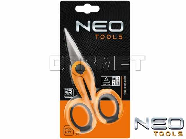 Nożyce do kabli i izolacji, długość: 140MM, długość ostrza: 45MM - NEO TOOLS (01-511)