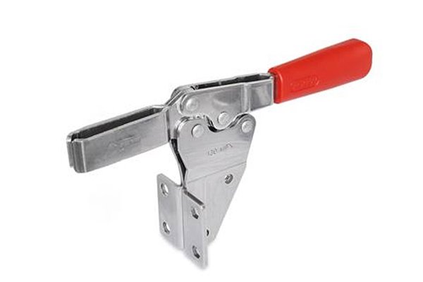 Dociskacz poziomy, nierdzewny GN 820.2-130-MF-NI - ELESA+GANTER