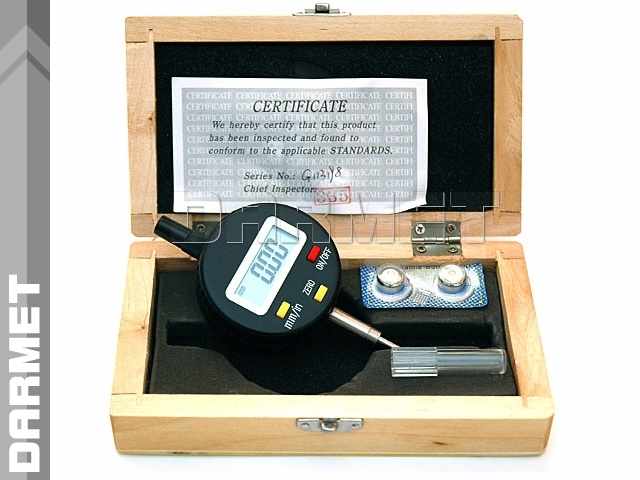 Czujnik elektroniczny cyfrowy | zakres 0 - 12,7 mm / 0,01 mm - DARMET 540-110