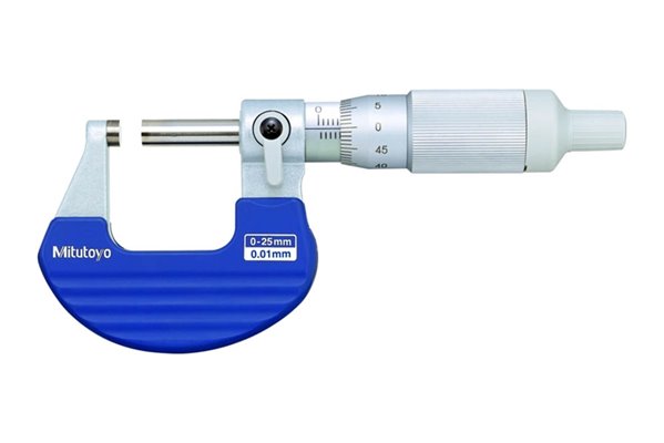 Mikrometr zewnętrzny z izolowanym kabłąkiem i z grzechotką w bębnie 0-25 mm | analogowy - MITUTOYO 102-701