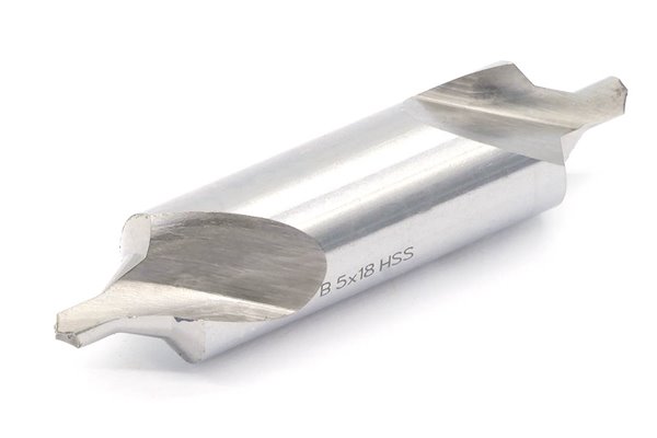 Nawiertak chroniony 5 x 18 mm do nakiełków | HSS | DIN333-B / NWRd  - Dolfamex