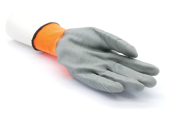 Rękawice robocze pomarańczowe z lateksem, 492F, rozmiar 9 - Consorte